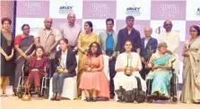  ?? S.R. RAGHUNATHA­N ?? The awardees and dignitarie­s at the CavinKare Ability Awards 2024 event on Saturday.