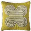  ?? Jonathan Adler ?? Jonathan Adler’s Pompidou pillow in quatrefoil yellow is an example of “Illuminati­ng.”