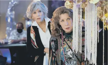  ?? ?? Grace And Frankie: Jane Fonda as Grace and Lily Tomlin as Frankie.