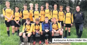  ??  ?? Ashbourne Aztecs Under-16s.