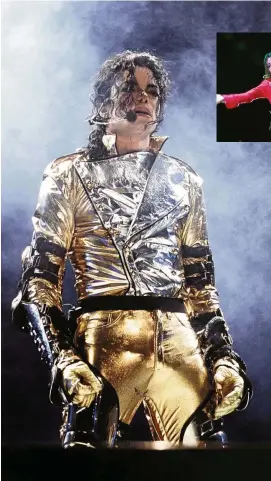  ?? FOTO: GETTY ?? Ein Mann, der Popgeschic­hte schrieb: Michael Jackson  bei der „HIStory“-Tour.