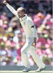  ?? Picture: EPA, PAUL MILLER ?? NATHAN LYON: Committed to bringing them forward.