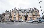  ?? ?? Fined Hugh Riley senior (56) headbutted and injured a man to his injury while his 31-year-old son, also Hugh, grabbed another man by the throat, Stirling Sheriff Court heard