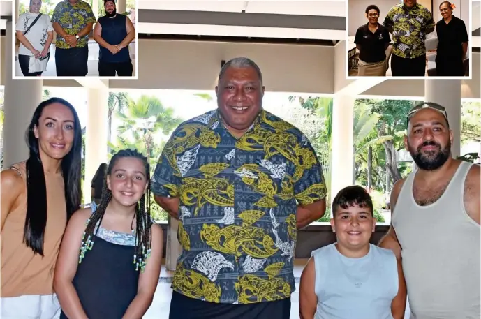  ?? Photo: Mereani Gonedua ?? The President, Ratu Wiliame Katonivere meets visitors to Fiji and hotel staff after opening the 2022 Fijian Tourism Expo held at the Sheraton Fiji Golf & Beach Resort last week.