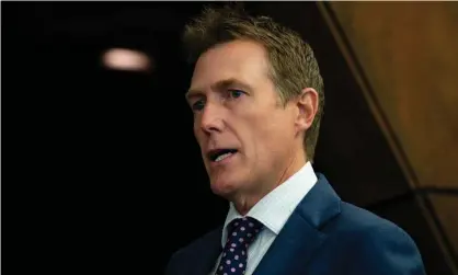  ?? Photograph: Richard Wainwright/AAP ?? Former attorney general Christian Porter is suing the ABC for defamation.