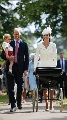  ??  ?? the Duke and Duchess of Cambridge recreate past traditions