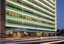  ?? Courtesy of Le Meridien ?? What was once the Melrose Building, a 21-story office tower, is now the Le Méridien hotel in downtown Houston.