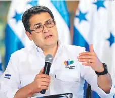  ?? FOTO: EL HERALDO ?? El presidente de la República resaltó el ataque al narcotráfi­co que ha realizado Honduras en los últimos años.