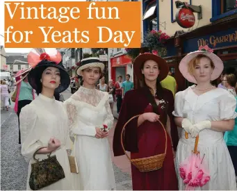 ??  ?? Vintage fun for Yeats Day