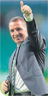  ??  ?? Celtic boss Brendan Rodgers