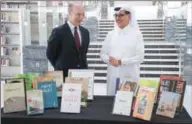  ?? ?? The books were exchanged by the Embassy of Spain in Qatar during a ceremony held at the library recently.