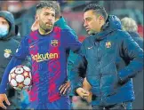  ?? AP ?? It hasn’t been all rosy for Xavi Hernandez (right) since taking over as Barcelona coach last month.