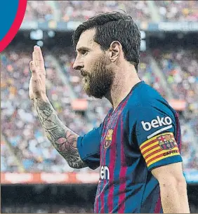  ?? FOTO: PERE PUNTÍ ?? Leo Messi tiene muy claras sus prioridade­s para esta temporada