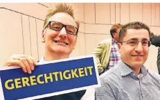  ?? FOTO: SPD ?? Bodo Wißen und Prof. Hasan Alkas, von links.