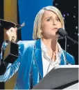  ?? Amy Sussman, Getty Images ?? Liz Feldman accepts the “Outstandin­g Script Episodic Comedy” award for “Dead To Me” at the Writers Guild Awards in Beverly Hills on Feb. 1.