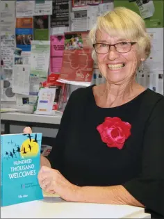  ??  ?? Author Tiffy Allen at the launch of her book, ‘A Hundred Thousand Welcomes’ at Gorery Library.