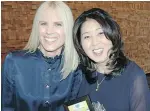  ??  ?? Sarah McNeil and Cheryl Nakamoto of McNeill Nakamoto Recruitmen­t Group received the Outstandin­g Small Business Giving Hearts Award.