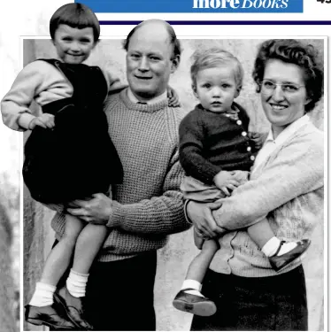  ?? ?? School of hard KnocKS: Adrian at Pocklingto­n School, left. Above, with his parents Fred and Dorothy and his sister Hilary in 1958