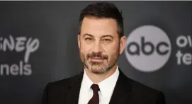  ?? Photos and text from The Associated Press ?? Jimmy Kimmel at the Walt Disney Television 2019 upfront in New York.