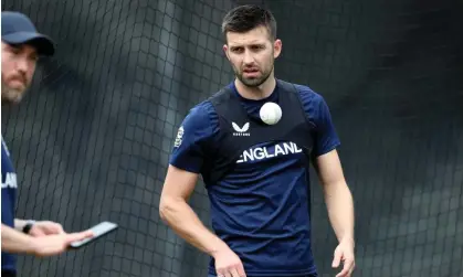  ?? Photograph: Surjeet Yadav/AFP/ Getty Images ?? Mark Wood was put through an individual running drill and then bowled at close to full pace in training.