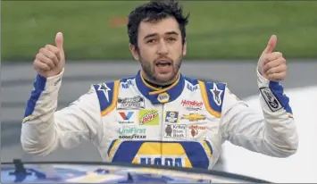  ?? Sean Gardner / Getty Images ?? Chase Elliott said his focus is on picking up a victory on Sunday at Texas Motor Speedway as a way to guarantee himself a spot in the season finale in Phoenix.