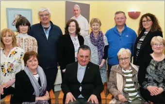  ??  ?? ACCORD Counsellin­g group pictured on the retirement of two of there members Helen Moylan, Listowel, and Gertie Barry, Kilmoyley, both with 30 years service, at ACCORD Counsellin­g office at St. John’s Parish Centre, Castle Street, Tralee, Co Kerry. Left sitting Anne Lucid Daly, Helen Moylan, Fr. Francis Nolan, Gertie Barry and Dolores Stack, back left Tess Daughton, Deacon Denis Kelliher, Jacqueline Lynch, Claire Doherty, Alan Hanafin, and Caroline Houston. Photo: John Cleary.