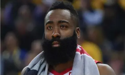  ??  ?? James Harden: ‘It’s pretty blurry right now. Hopefully it gets better day by day’. Photograph: Kyle Terada/USA Today Sports