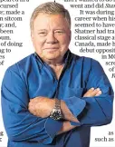  ??  ?? Anecdotes: William Shatner will be sharing stories with the public