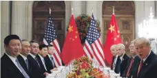  ?? Reuters ?? Trump and Xi reached a truce outside the G20 parameters