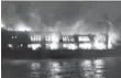  ?? MARIO GEO/TORONTO STAR FILE PHOTO ?? A massive, five-hour fire destroyed Palace Pier in early 1963.