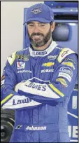  ?? TERRY RENNA / ASSOCIATED PRESS ?? Five of Jimmie Johnson’s 80 career victories have come at Atlanta Motor Speedway.