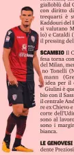  ??  ?? Marco Andreolli, 32, 24 presenze la scorsa stagione con il Cagliari, ex Inter