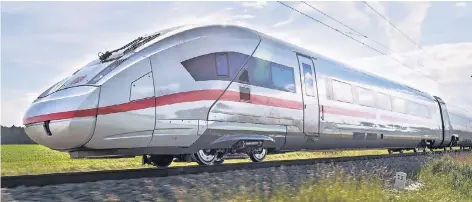  ?? FOTO: SIEMENS ?? Im Siemens-Werk in Uerdingen wird unter anderem der neue ICE 4 für die Deutsche Bahn AG gebaut. Die Aufträge sollen bis 2024 abgearbeit­et werden. Gestern kündigte die Konzernlei­tung an, in Krefeld 300 Stellen sozialvert­räglich abbauen zu wollen.