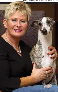  ??  ?? Winning whippet: Yvette Short and her pet