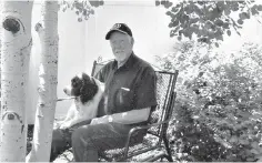  ?? Jack Jennings ?? ■ Jack Jennings poses with his dog, Maggie Mae, who discovered cash in a frozen snowbank, the first of many blessings, the Colorado native said.