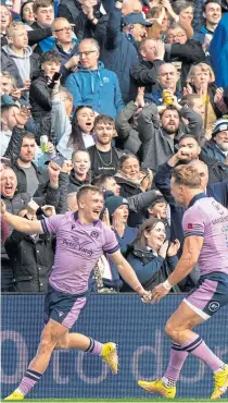  ?? ?? Joy for Scotland’s Darcy Graham after scoring a first-half try but it soon turned to disappoint­ment as it was ruled out as the winger had a foot in touch.
