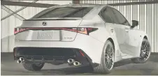  ?? LEXUS ?? Lexus is only offering the 2022 IS 500 F Sport Performanc­e to North America, with 50 en route to Canada and the remaining 450 bound for the U.S.