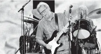  ?? Getty Images ?? Rock legend Eric Clapton announced that he will not play venues that require proof that attendees have been vaccinated for COVID-19.