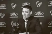  ?? Courtesy photo ?? New Texans general manager Nick Caserio has taken over a team that’s desperatel­y in need of some steady guidance.