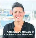  ??  ?? NZTE General Manager of Customers, Lisa Thompson.