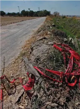  ?? FERNANDO CARRANZA ?? La brecha en la que fue encontrada.