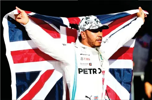  ?? FOTO: MARK THOMSON/ RITZAU SCANPIX ?? Lewis Hamilton kunne lade sig hylde som verdensmes­ter for sjette gang.