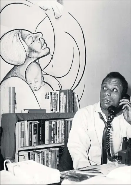  ?? Picture Everett/shuttersto­ck ?? James Baldwin, acclaimed author of If Beale Street Could Talk, in 1963