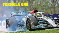  ?? ?? LET DOWN Lewis Hamilton locks up in the Imola sprint race