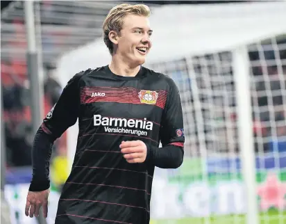  ?? FOTO: DPA ?? Um Julian Brandt ranken sich seit Monaten Wechselger­üchte. Auch der heutige Gegner zählt zu den Interessen­ten.