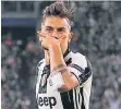  ?? FOTO: REUTERS ?? Paulo Dybala nach seinem Treffer im Hinspiel zum 1:0.