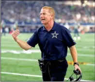  ?? AP/ BRANDON WADE ?? Dallas Coach Jason Garrett is in the midst of his longest losing streak during his fi ve- year tenure with the Cowboys. Without starting quarterbac­k Tony Romo, Dallas has lost six consecutiv­e games.