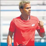  ??  ?? India’s Sumit Nagal, who faces second seed Dominic Thiem on Thursday, has centre court experience at the US Open where he played Roger Federer in the first round last year.