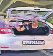  ?? ?? YouTuber Jorawar Singh Kalsi was arrested for throwing currency notes from his car in Gurugram recently