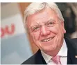  ?? FOTO: DPA ?? Bouffier (66) ist CDU-Vize und Ministerpr­äsident von Hessen.